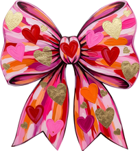 Load image into Gallery viewer, DTF Transfer – AG Paint Heart Bow Multi Sizes
