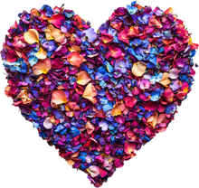 Load image into Gallery viewer, DTF Transfer – AH Flower Heart Multi Sizes