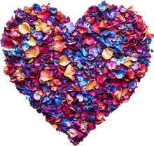 Load image into Gallery viewer, DTF Transfer – AH Flower Heart Multi Sizes