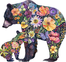 Load image into Gallery viewer, DTF Transfer – Floral Bear Head Multi Sizes (AN-BR003)