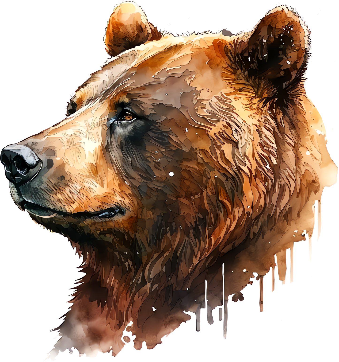 DTF Transfer – Bear Head Multi Sizes (AN-BR004)