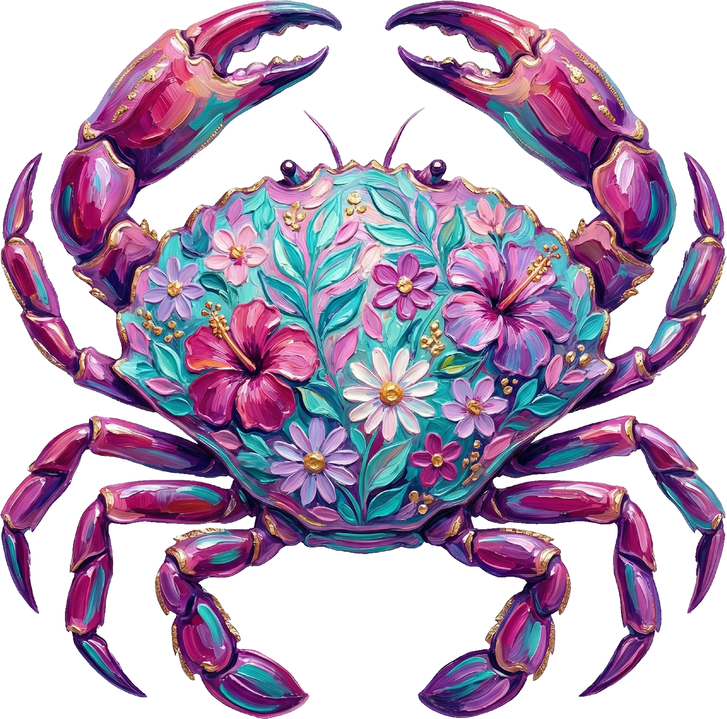 DTF Transfer – Crab Paint Multi Sizes (AN-CB001)