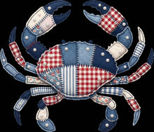 Load image into Gallery viewer, DTF Transfer – Crab Patchwork Multi Sizes (AN-CB002)