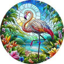 Load image into Gallery viewer, DTF Transfer – Flamingo Glass Multi Sizes (AN-FL002)