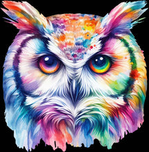 Load image into Gallery viewer, DTF Transfer – Watercolor Owl Multi Sizes (AN-OW001)