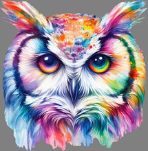Load image into Gallery viewer, DTF Transfer – Watercolor Owl Multi Sizes (AN-OW001)