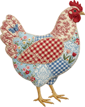 Load image into Gallery viewer, DTF Transfer – Patch Chicken Multi Sizes (AN-CH004)