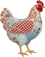 Load image into Gallery viewer, DTF Transfer – Patch Chicken Multi Sizes (AN-CH004)