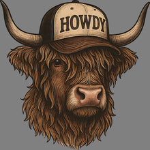 Load image into Gallery viewer, DTF Transfer – AN Howdy Cow Multi Sizes