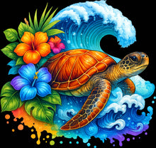 Load image into Gallery viewer, DTF Transfer – Turtle Scene Multi Sizes (AN-TR004)