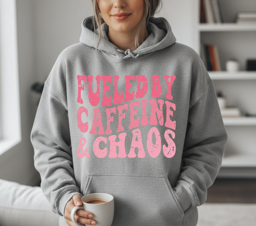 DTF Transfer – AR Fueled by Coffee and Chaos Multi Sizes