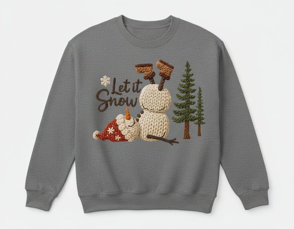 DTF Transfer – AW Yarn Let it Snow Multi Sizes