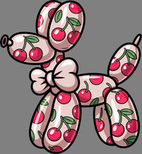 Load image into Gallery viewer, DTF Transfer – Balloon Dog Cherries Multi Sizes (BA-DG006)