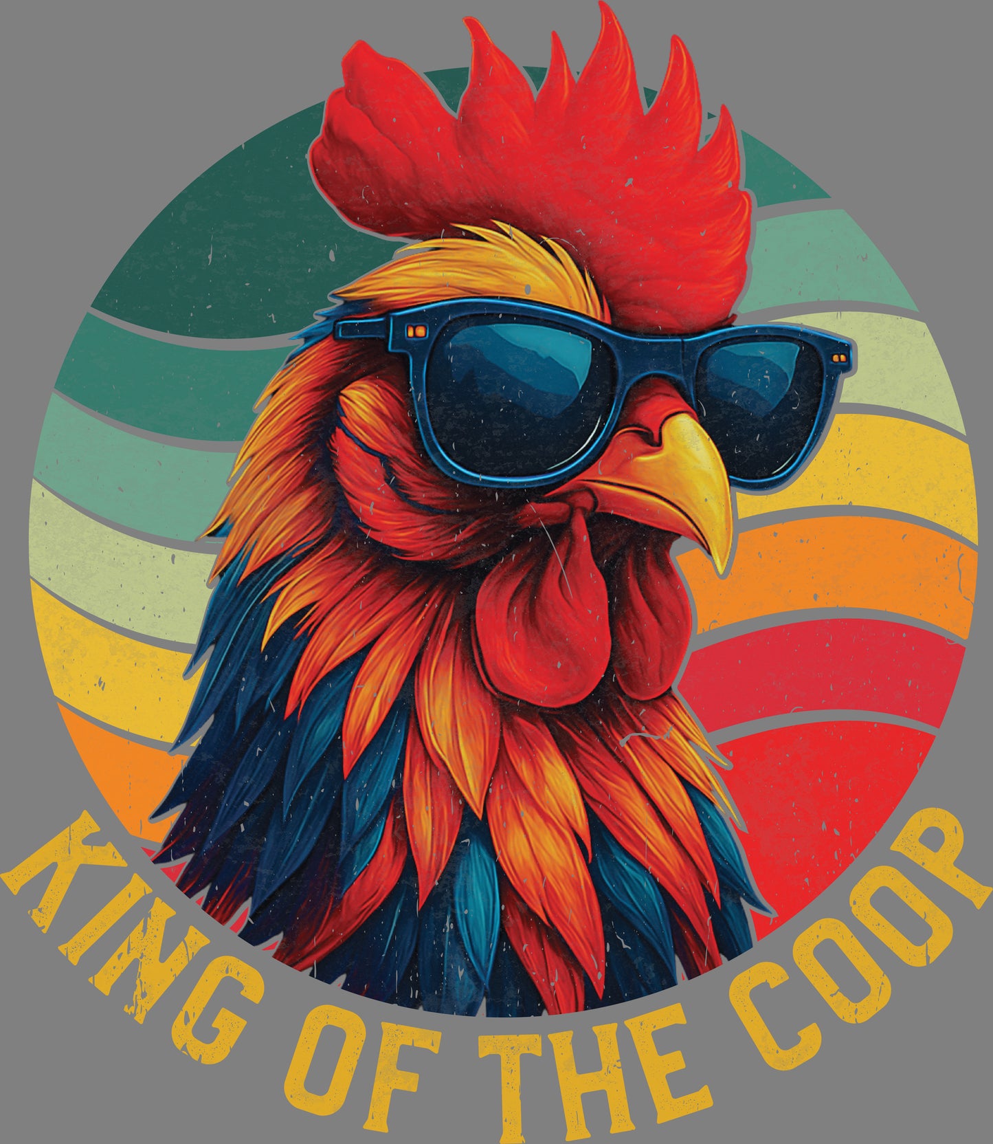 DTF Transfer – BA King of the Coop Multi Sizes