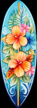 Load image into Gallery viewer, DTF Transfer –Tropical Surfboard Multi Sizes (BE-AC001)