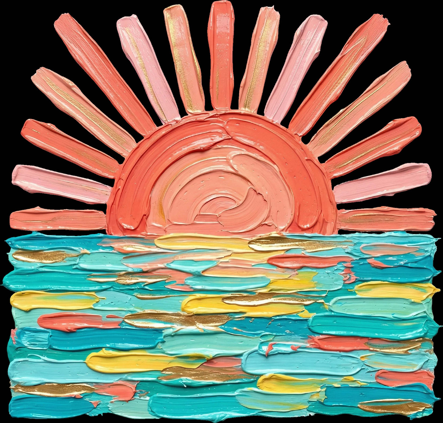 DTF Transfer – Sun Paint Multi Sizes (BE-SC006)
