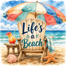 Load image into Gallery viewer, DTF Transfer – Life's a Beach Multi Sizes (BE-SC009)