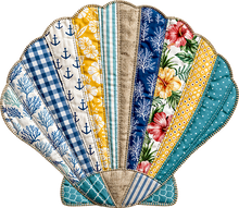 Load image into Gallery viewer, DTF Transfer – Patchwork Shell Multi Sizes (BE-SH001)