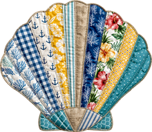 Load image into Gallery viewer, DTF Transfer – Patchwork Shell Multi Sizes (BE-SH001)