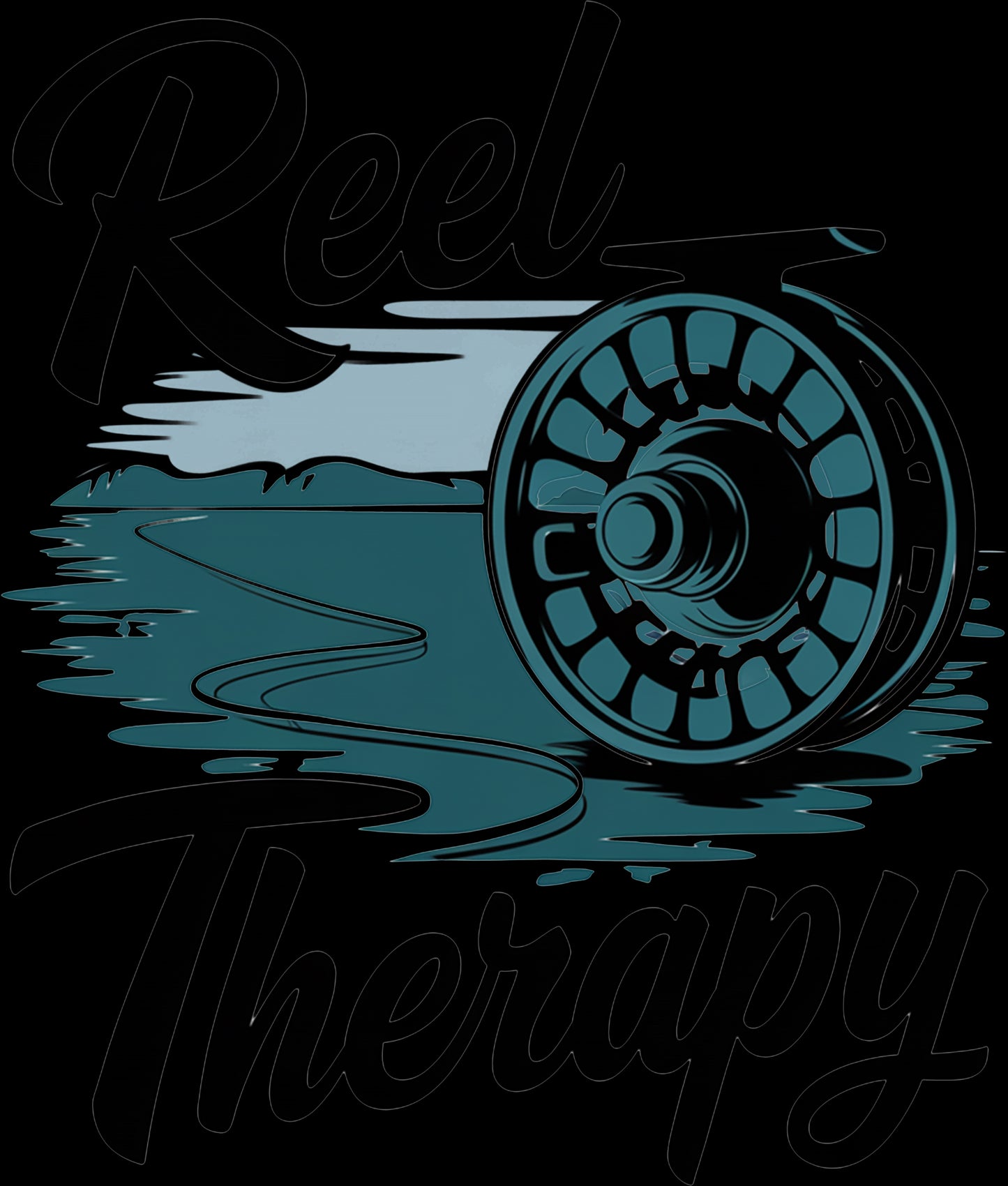 DTF Transfer – Reel Therapy Multi Sizes (FI-SC004)