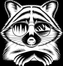 Load image into Gallery viewer, DTF Transfer – BO Chill Raccoon Multi Sizes