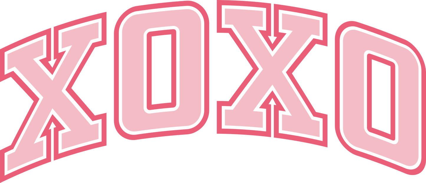 DTF Transfer – BS XOXO Arch Multi Sizes