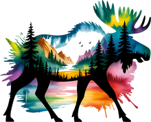 Load image into Gallery viewer, DTF Transfer – BU Moose Multi Sizes