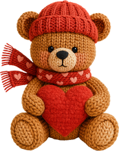 Load image into Gallery viewer, DTF Transfer – BV Bear Heart Multi Sizes