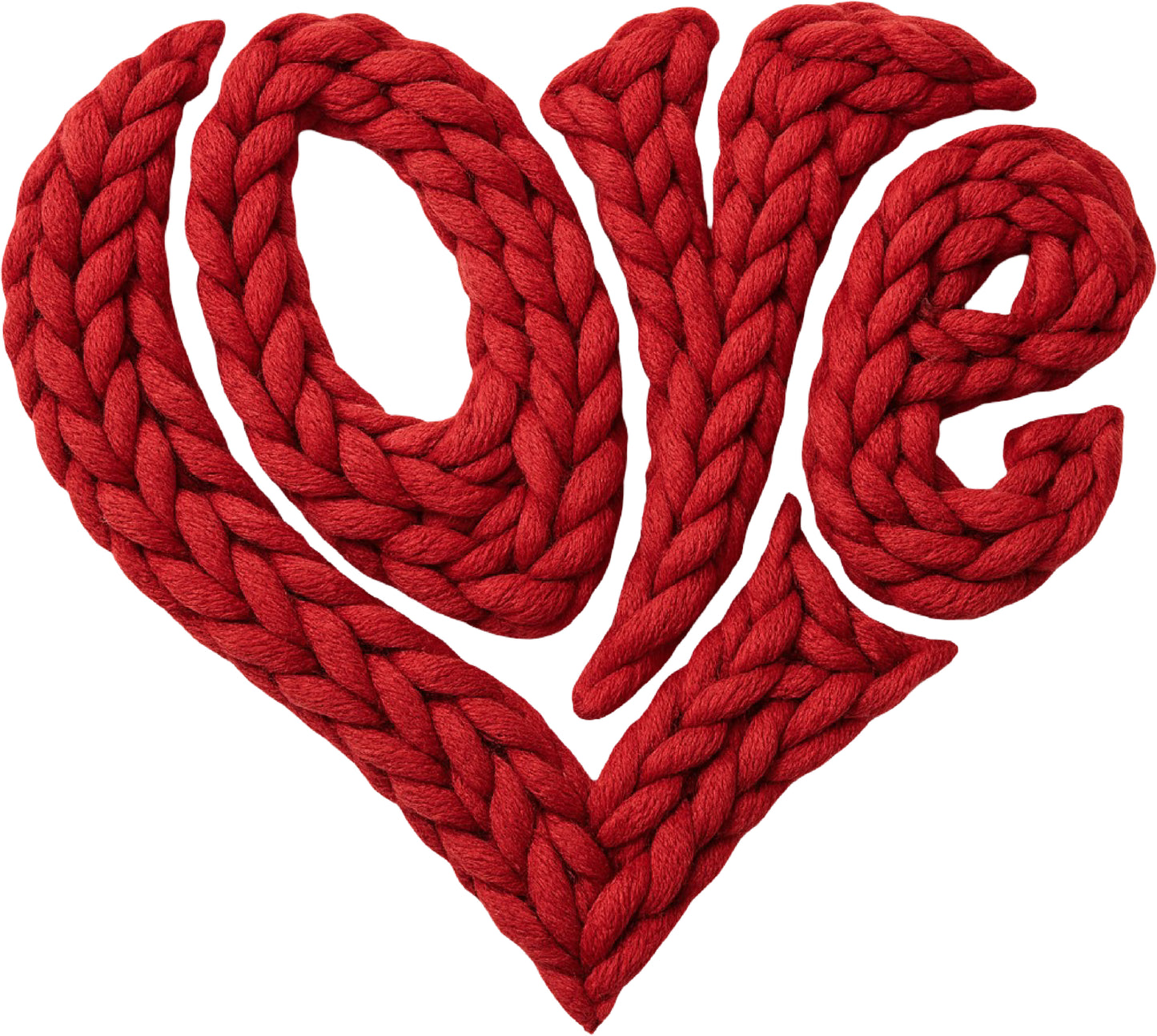 DTF Transfer – BZ Yarn Love Heart Multi Sizes