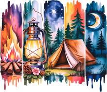 Load image into Gallery viewer, DTF Transfer – Camping SceneC Multi Sizes (CA-SC001)