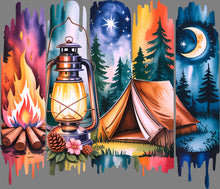 Load image into Gallery viewer, DTF Transfer – Camping SceneC Multi Sizes (CA-SC001)