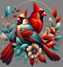 Load image into Gallery viewer, DTF Transfer – CE Cardinals Flowers Multi Sizes