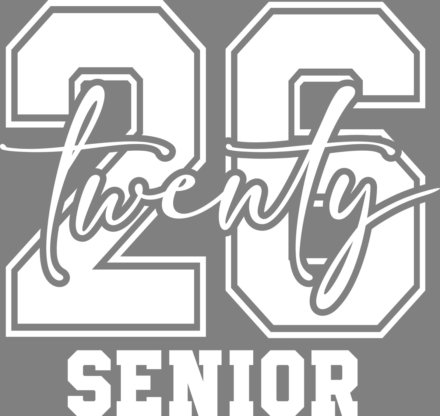 DTF Transfer – CF Seniors 2026 Multi Sizes