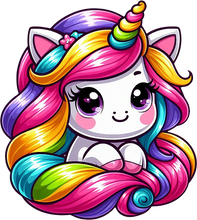 Load image into Gallery viewer, DTF Transfer – CJ Unicorn Multi Sizes