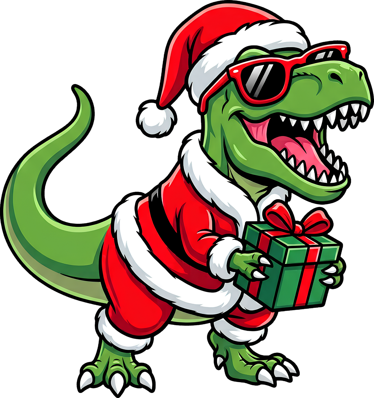 DTF Transfer - Dino Santa A (CM-DN001)