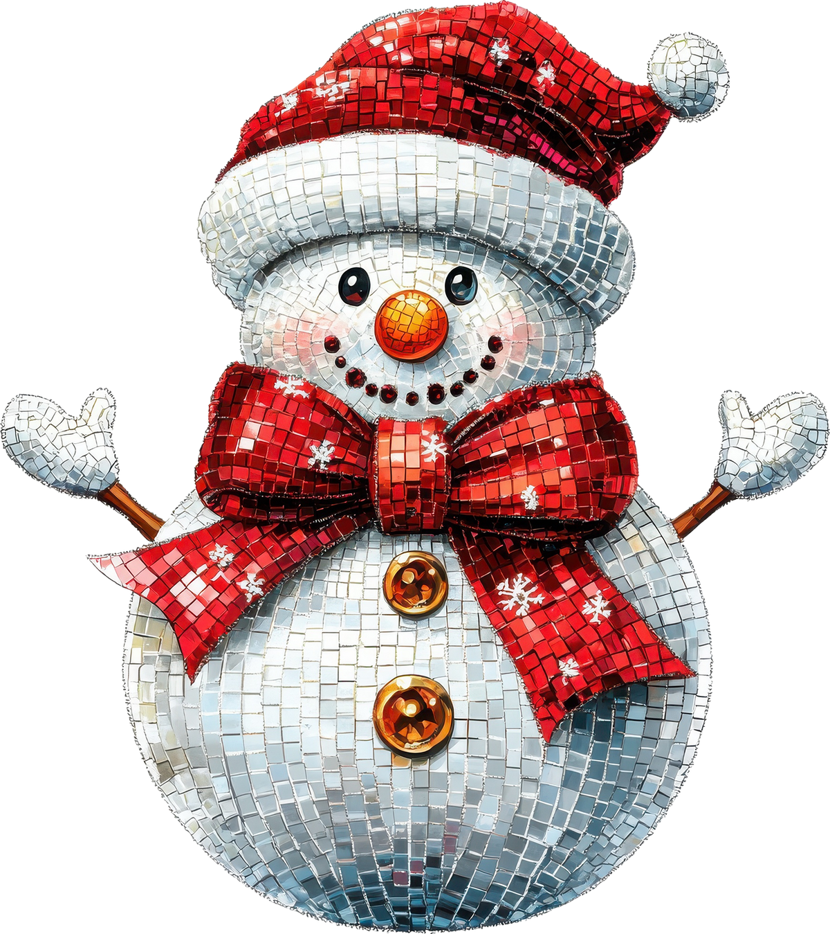 DTF Transfer - Disco Snowman A (CM-SN008)