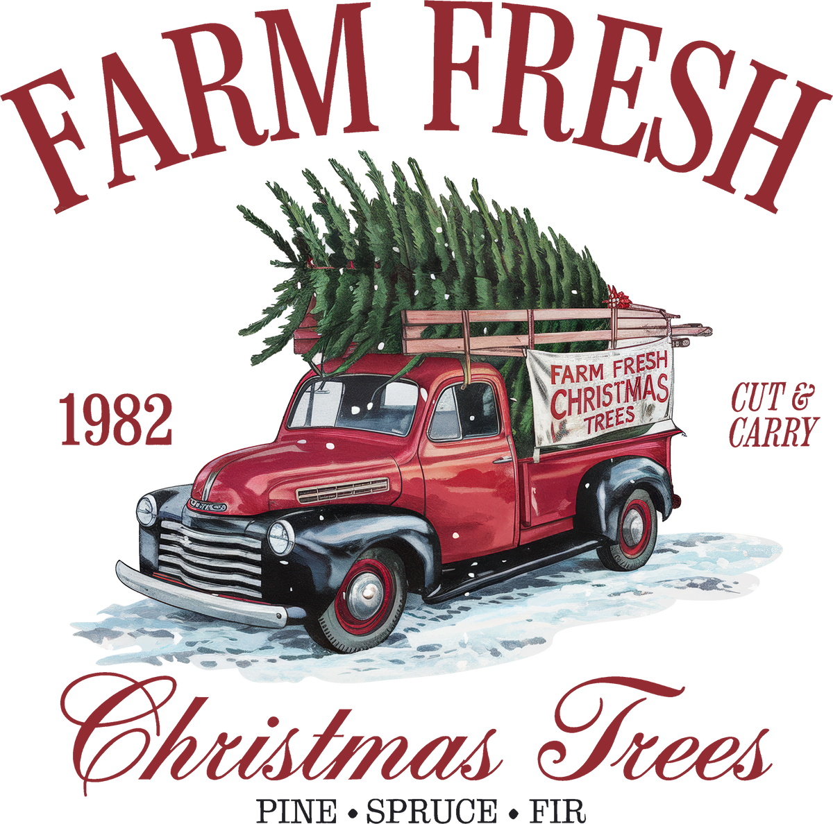 DTF Transfer - Farm Fresh Truck (CM-TK001)