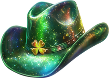 Load image into Gallery viewer, DTF Transfer – CW Green Glitter Hat Multi Sizes
