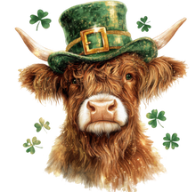 Load image into Gallery viewer, DTF Transfer – CZ St Patricks Cow Multi Sizes