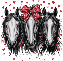 Load image into Gallery viewer, DTF Transfer – DG Horses Hearts Multi Sizes