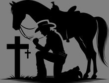 Load image into Gallery viewer, DTF Transfer – Cowboy Praying Multi Sizes (CO-CB001)