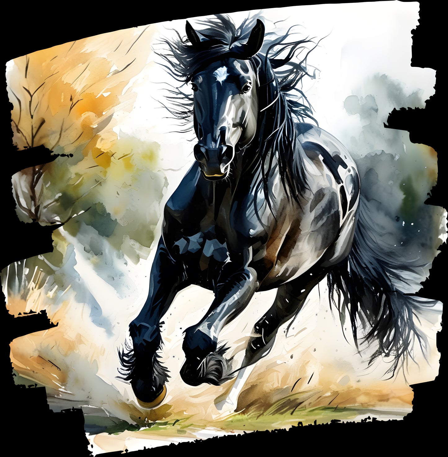DTF Transfer – Horse Running Multi Sizes (AN-HR002)