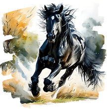 Load image into Gallery viewer, DTF Transfer – DK Horse Running Multi Sizes