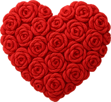 Load image into Gallery viewer, DTF Transfer – DP Yarn Rose Heart Multi Sizes