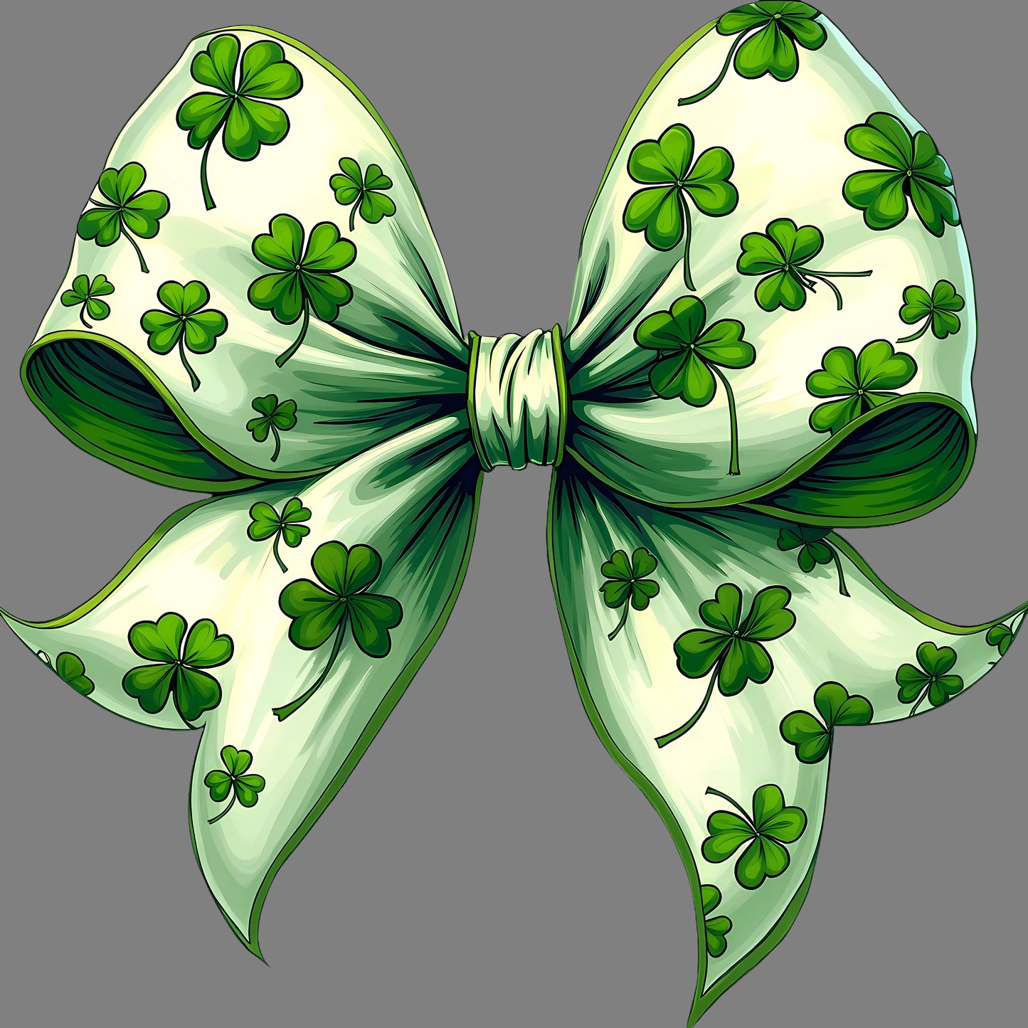 DTF Transfer – DV St Patricks Day Bow Multi Sizes