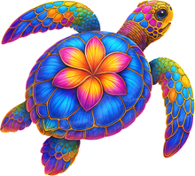 Load image into Gallery viewer, DTF Transfer – DX Tropical Turtle Multi Sizes