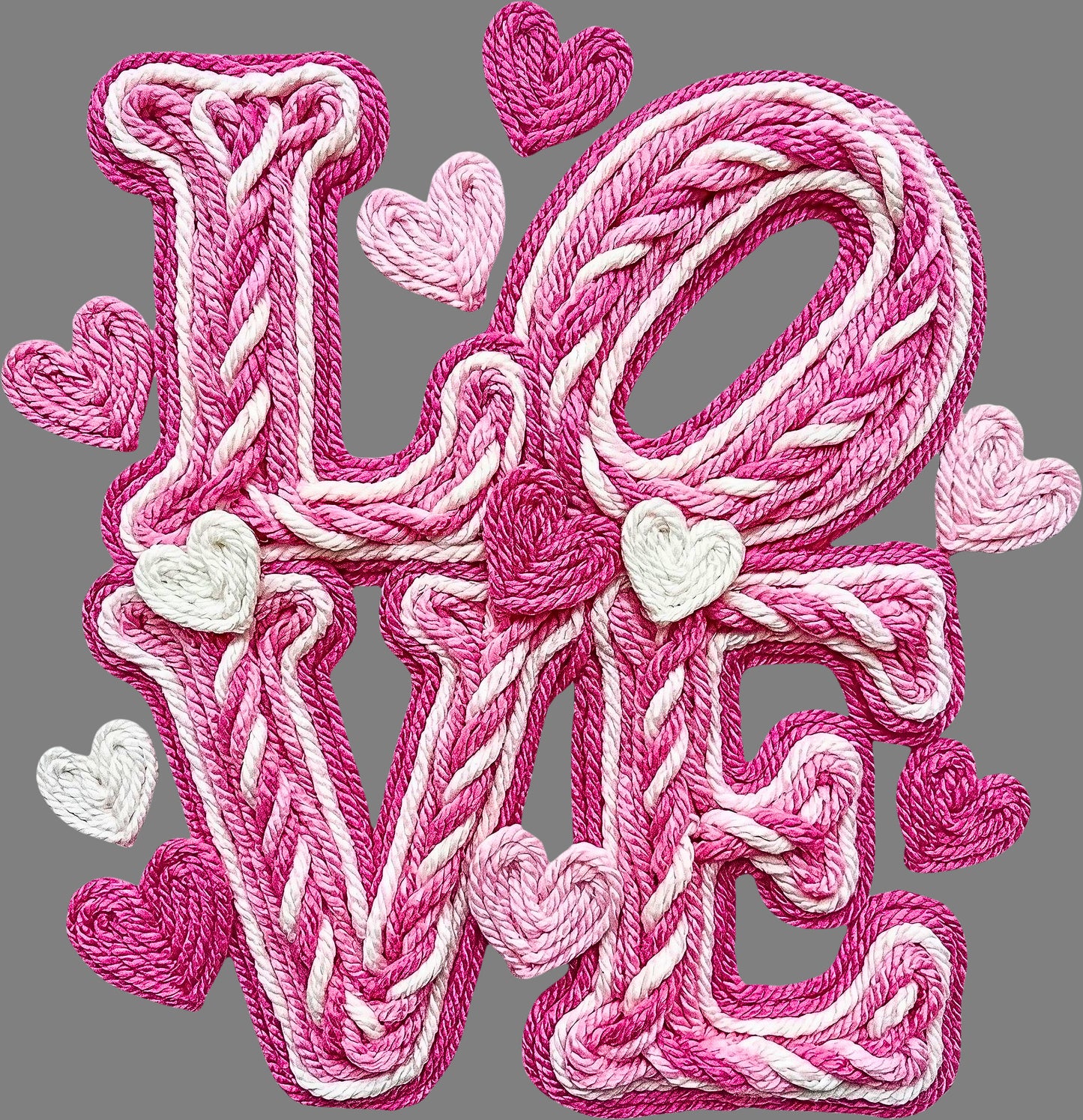 DTF Transfer – DY Yarn Love 01 Multi Sizes