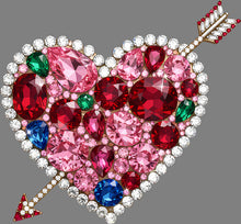 Load image into Gallery viewer, DTF Transfer – EB Gem Arrow Heart Multi Sizes