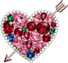 Load image into Gallery viewer, DTF Transfer – EB Gem Arrow Heart Multi Sizes