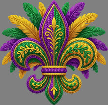 Load image into Gallery viewer, DTF Transfer – ED Yarn Mardi Gras Multi Sizes